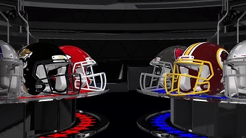 NFL Helmets Animated Background Loop 2017