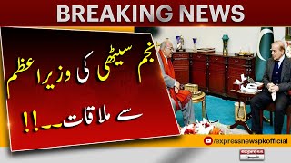 Najam Sethi's meeting with the Prime Minister - Breaking News | Express News