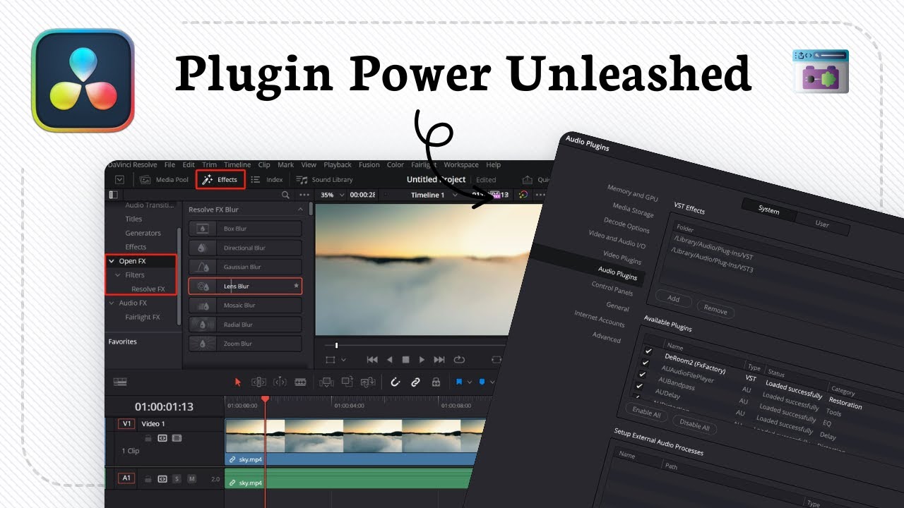 How to install plugins in Davinci Resolve (Effect Upgrade) - YouTube