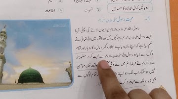 Islamiat class 7( lesson 1)lecture Part 1 by Miss farzana