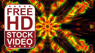 Free Stock Videos - abstract colorful kaleidoscope 2D animation