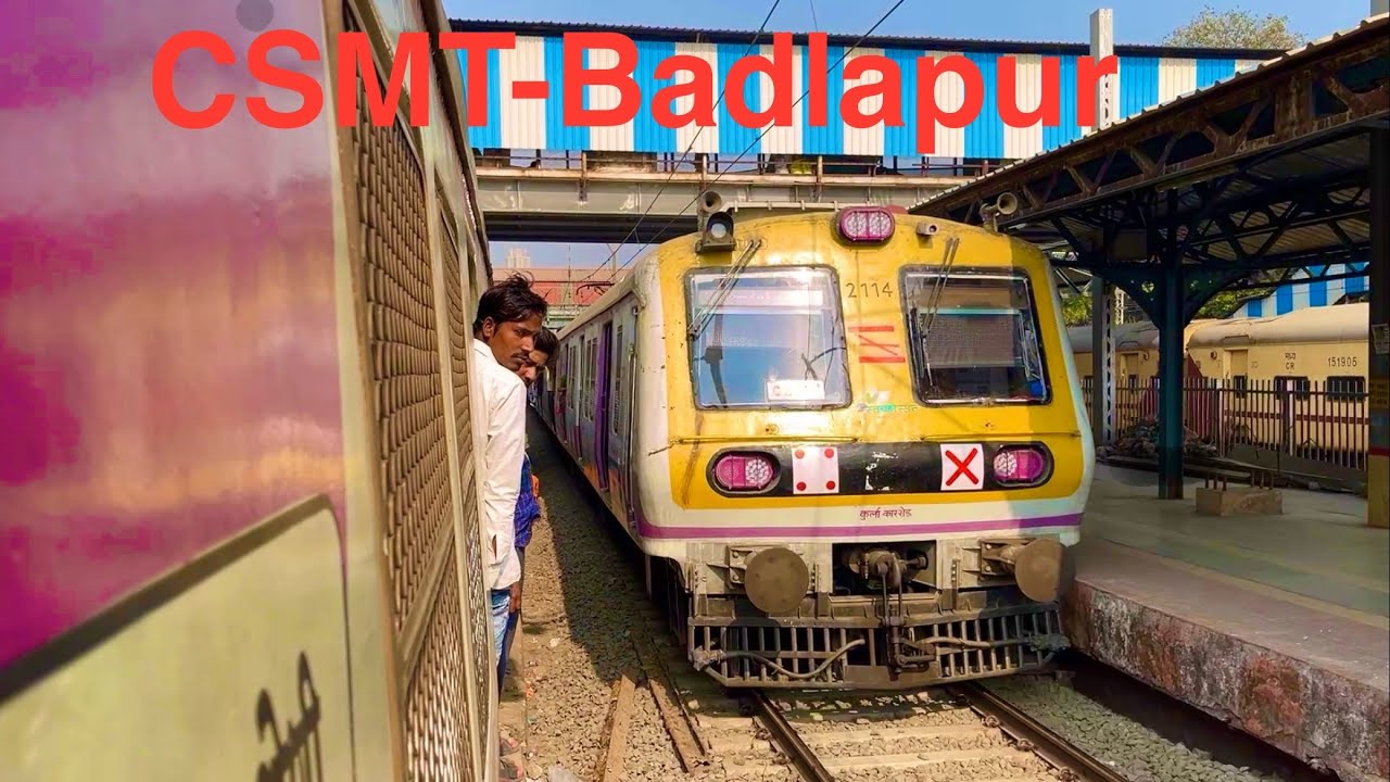 Mumbai Local Train  Back To Back Action Between CSMT and Badlapur Station 