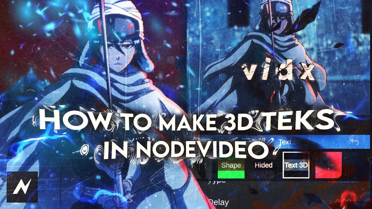 How To Make Vibe 3D Teks Like Bl6zn - In Node Video - YouTube