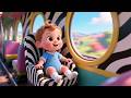 Learn ABC Zebra Train 🚂🦓 Fun Alphabet Learning Song Kids Video