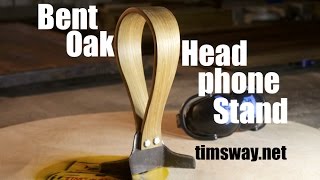 Bent Oak & Steel Headphone Stand (Reclaimed, of course) I made this for my stepdaughter for Christmas. Thanks for watching! Tip Cup: http://www.paypal.me/timsway My Patreon: http://www.