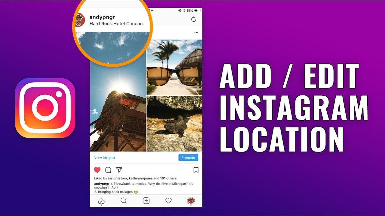 How to Add Location to Instagram Posts - YouTube
