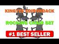 KINGYES Adirondack Rocking Chair Set of 4 with Retractable Ottoman and Cup - B0CFXLZXFK