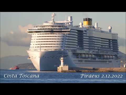COSTA TOSCANA maiden arrival at Piraeus Port