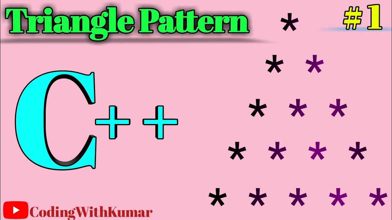 Pattern in C++ Programig || Triangle Partten in C++ - YouTube