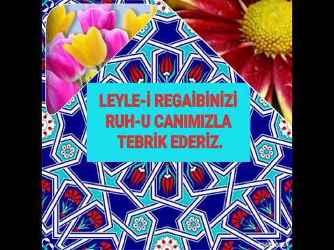 Regaib Kandili Tebrik Mesajı 2018