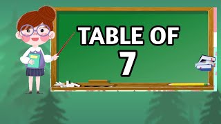 Table of 7 l Multiplication table of 7 l 7 ka Table l 7 ka Pahda l Table of 7 for kids l seven table