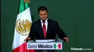 PRI's Enrique Pena Nieto declares victory in Mexico presidential election