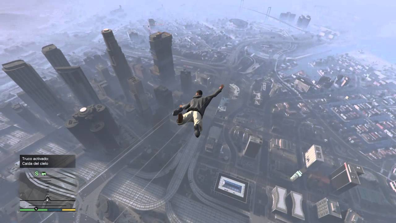 GTA V " Caidas epicas y gravedad lunar" (sin comentar) YouTube