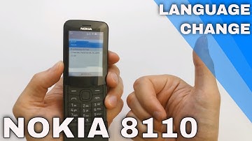 Nokia 8110 4G - Language cheange - How to?