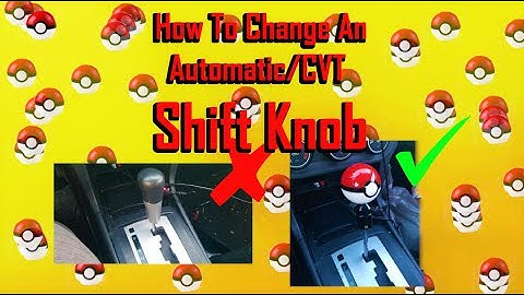 How to change an Automatic Shift Knob // 2009 Mits. Lancer es