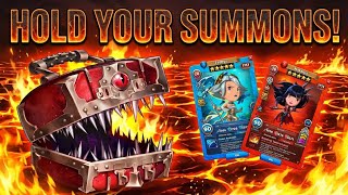 Hold your CHARMING COSTUME SUMMONS Fire Iron Mimic drops tomorrow! TETHYS & NATALYA will wait 💋😉