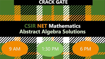 CSIR NET JUNE 2016 ABSTRACT ALGEBRA SOLUTIONS