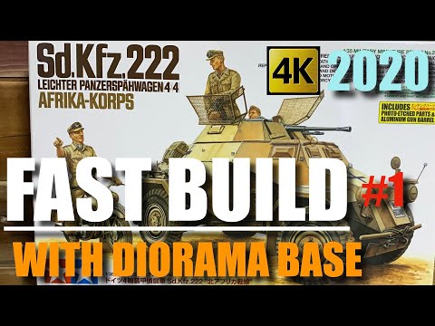 【2020】4K SD-KFZ 222  AFRIKA-KORPS  FAST BUILD