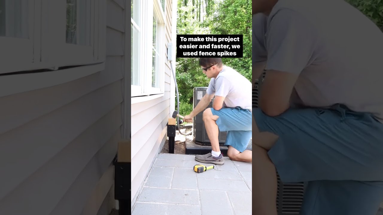 Easy Outdoor DIY AC Fence Unit Cover Hidden Storage Diy Diyprojects Outdoorliving