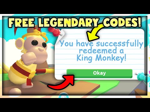 New Codes For Free Legendary Monkey Pets In Adopt Me Roblox