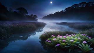 Peaceful night 💜Calm Relaxing Sleeping Music 🌸Stop overthinking 🌸