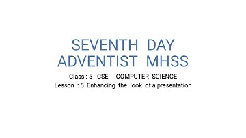 Class 5/ICSE/Computer Science/Chapter 5 /Session 5