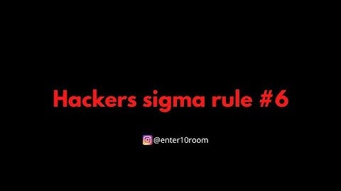 blackhat hacker attitude | Hackers sigma rule #6 | hackers status attitude | #respect #hacker #viral