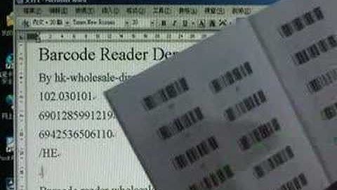 TM328 USB Barcode Scanner Reader Demonstration and Testing 2