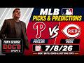 MLB Picks and Predictions - Philadelphia Phillies vs Cincinnati Reds, 7/8/26 Free Best Bets & Odds