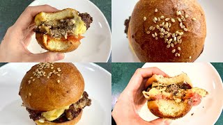 Mini Cheeseburger with Homemade Brioche Bun, làm bánh burger phô mai tại nhà screenshot 4
