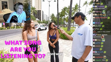 xQc reacts to What song are you listening to? (Hawaii)