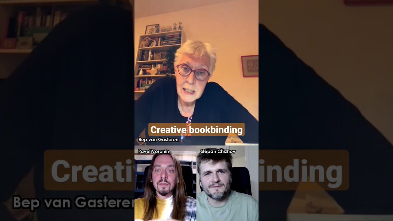 Discussing #creative #bookbinding with Bep van Gasteren!