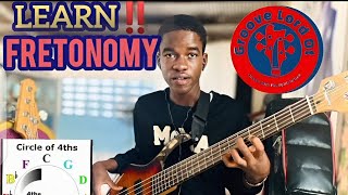 STUDY🔥 ```FRETONOMY````•||•knowing your fretboard🎸 using circle of 4ths |•|EARS BUILD UP.😃😃