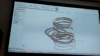 solidworks ex710 Variable pitch spring