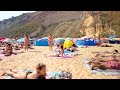 Nazar crowded beach walk  16072022 portugal 4k60p