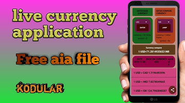 currency exchange app aia file |  free aia file | live currency application