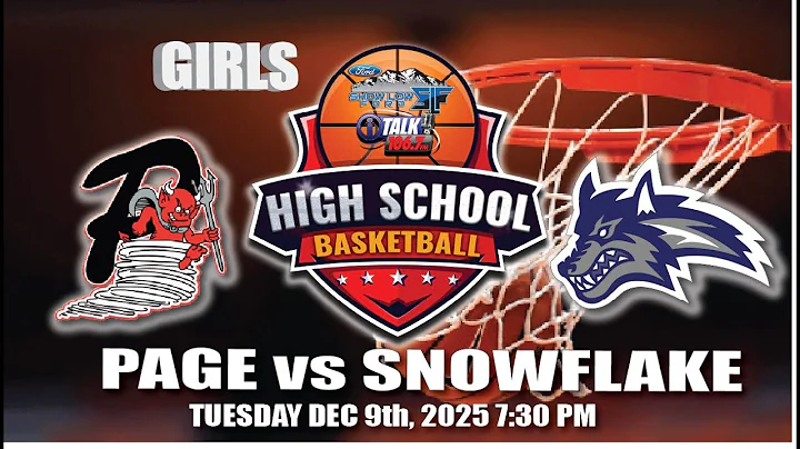 PAGE SAND DEVILS vs SNOWFLAKE LOBOS GIRLS High School Basketball Full Game