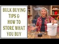 BULK BUYING FOOD TIPS & HOW TO STORE WHAT YOU BUY