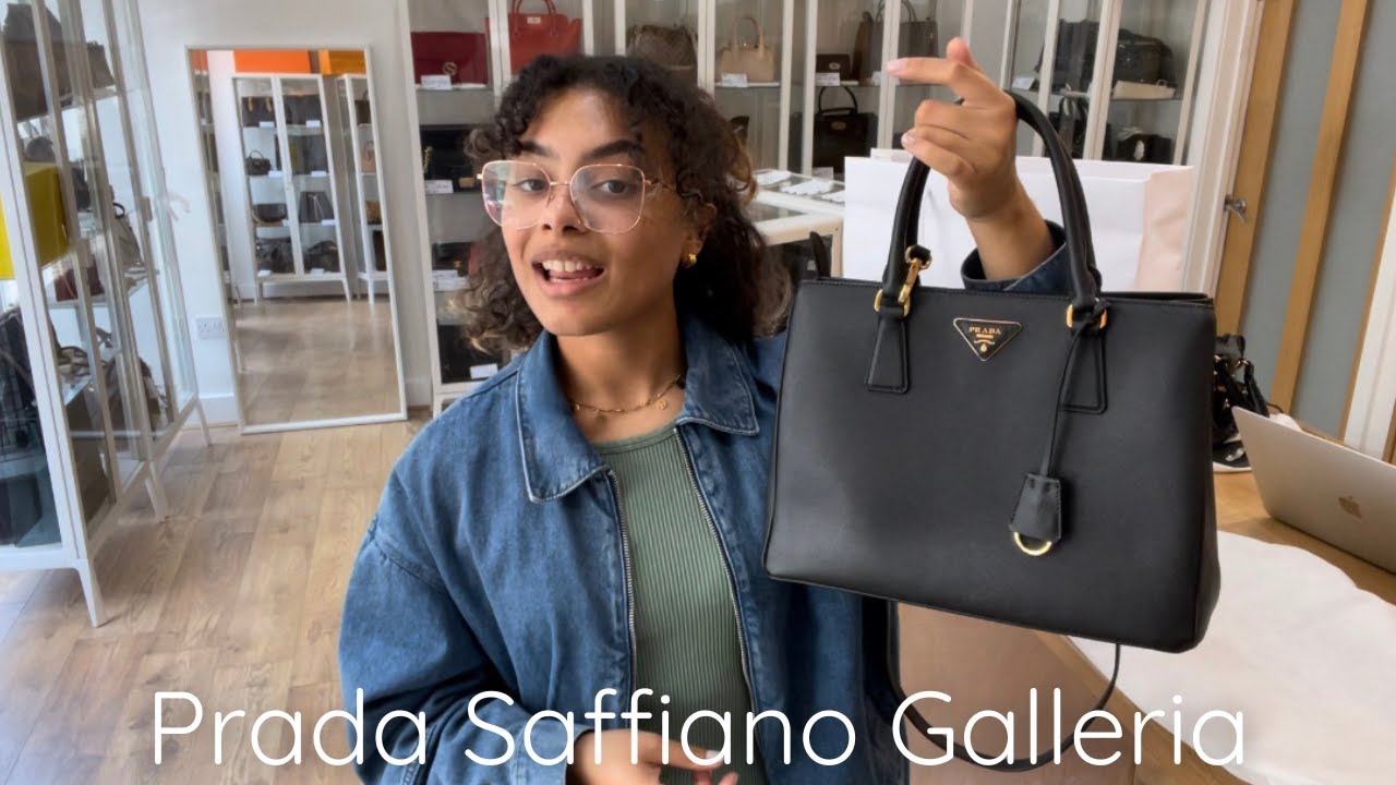 Prada Galleria Large Saffiano Leather Tote Shoulder Bag