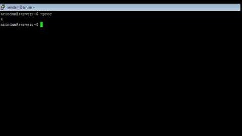 Linux - nproc Command - w3resource