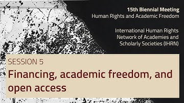 Financing, academic freedom, and open access