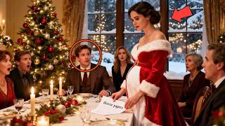 One Secret Night Exposed — Pregnant Wife Served Divorce Papers To Billionaire At Christmas Dinner.