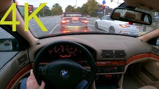 BMW E39 530iA EVENING DRIVE THROUGH HAMBURG 4K