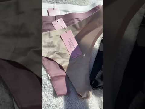 Бесшовные стринги на высокой посадке 4 штуки, видео 1
