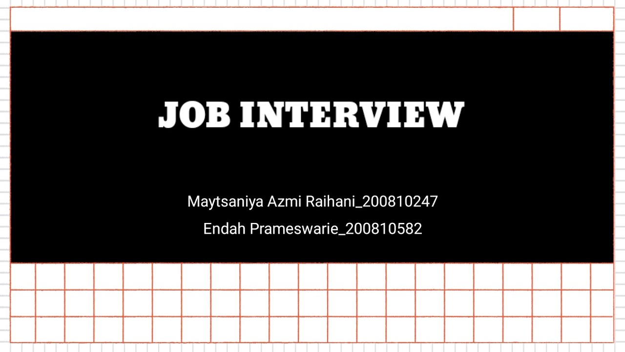 Job Interview (Bahasa Inggris terapan) - YouTube