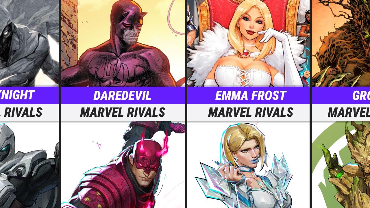 Marvel Rivals Versus Marvel Comics Vs Marvel Rivals Comparison - YouTube
