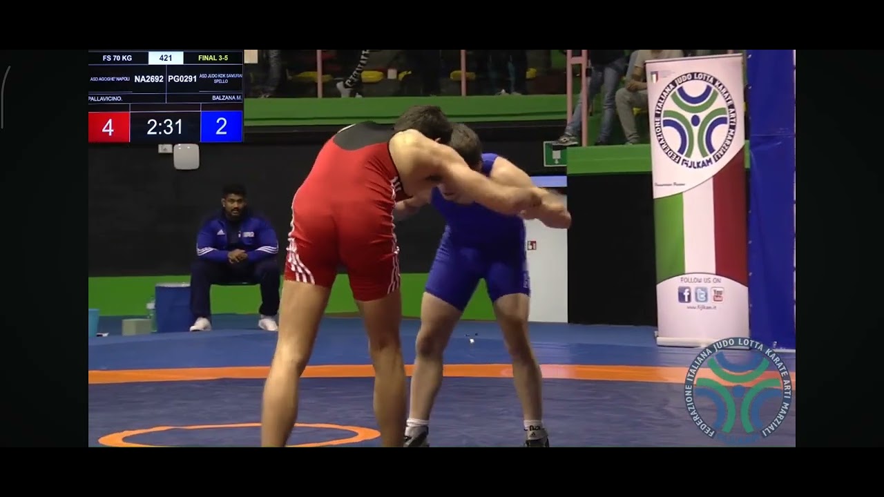 CAMP ITA lotta libera 2017 Finale Bronzo Pallavicino Balzana 70kg