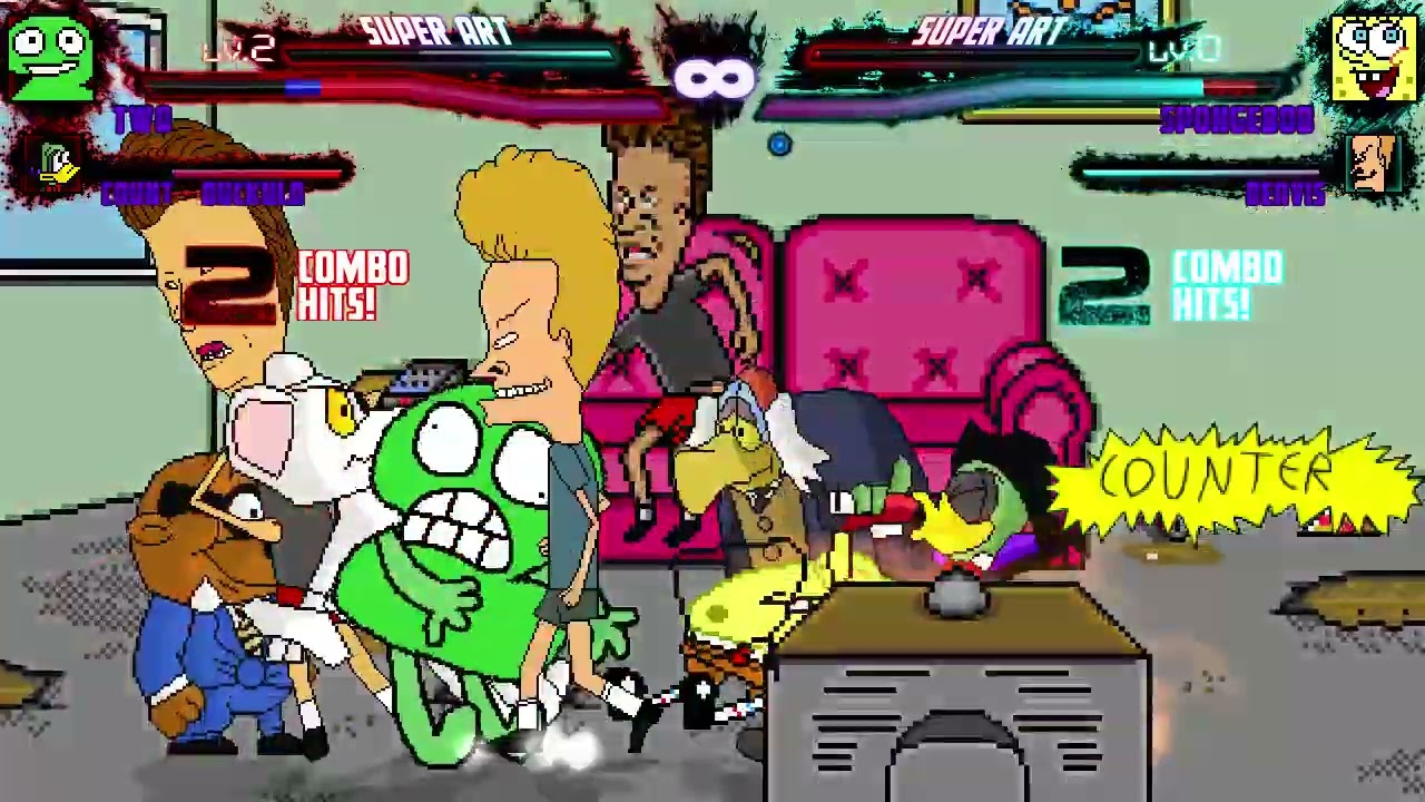 MUGEN Battle Request: Team Two (TPOT) vs. Team SpongeBob