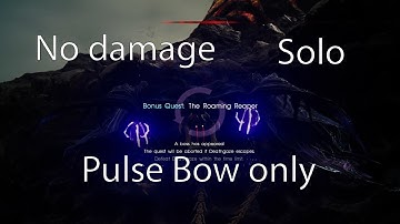 Comrades - Deathgaze solo, no damage, Pulse Bow only
