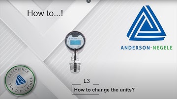 L3 How to: Changing the units (Anderson-Negele pressure transmitter)